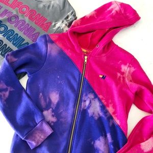 Aviator Nation Pink and Purple Kids Hoodie